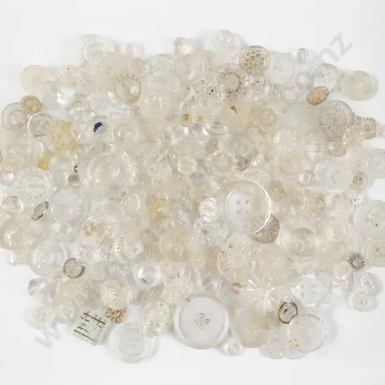 Collection Clear Glass Buttons