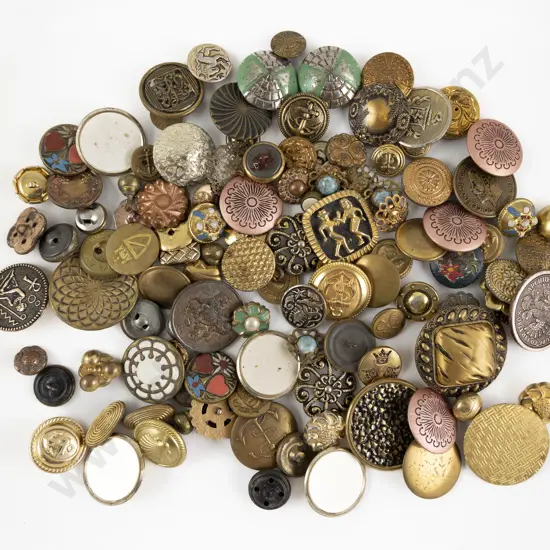 Collection Gilt Metal Buttons