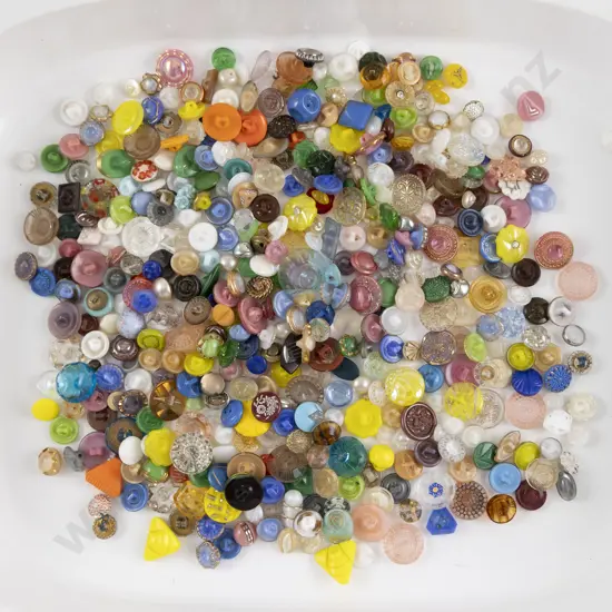 Collection Mixed Small Glass Buttons