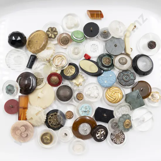 Collection Vintage Plastic Shank Buttons