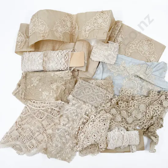 Small Qty Antique Lace including Collars