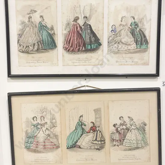 Fashion Prints from English Womans Domestic Magazine