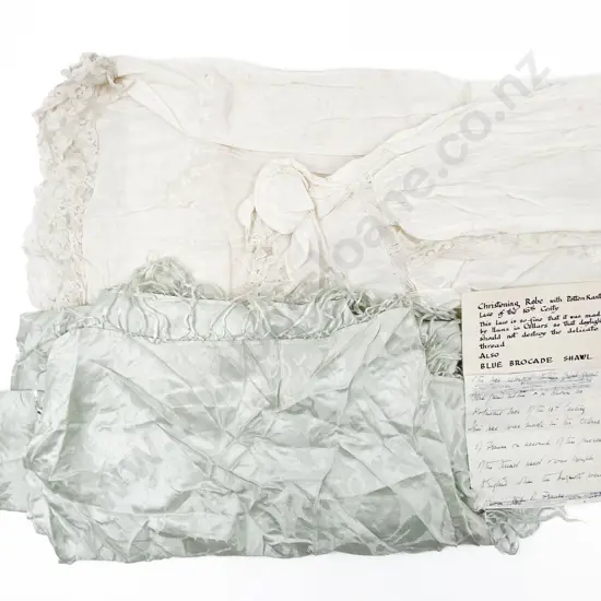 Edwardian Fine Cotton and Lace Christening Gown