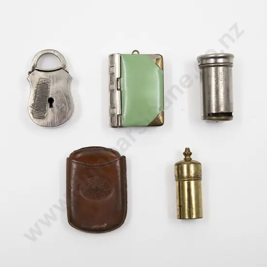 Five Assorted Vesta Cases Including; Leather Pouch