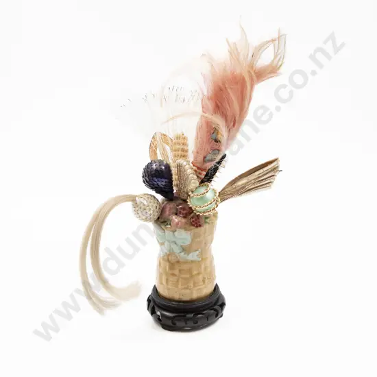 Collection Fancy Hat Pins in Stand