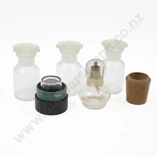 Two Cased Medicine Glasses