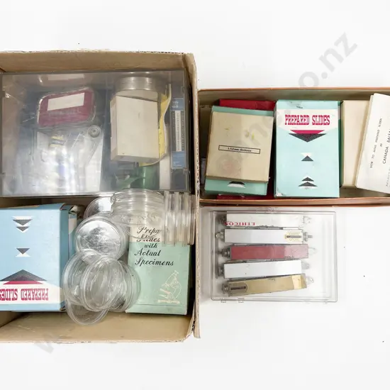 Collection of Prepared Slides and Equipment