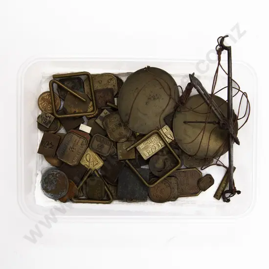 Collection Various Small Weights and Pocket Scales