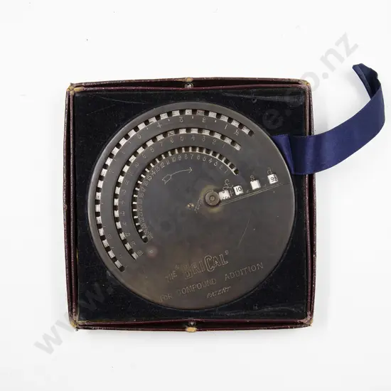 Original Boxed The Brical Money Calculating Machine