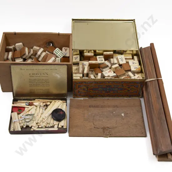 Quantity of Bone & Bamboo Mahjong Tiles