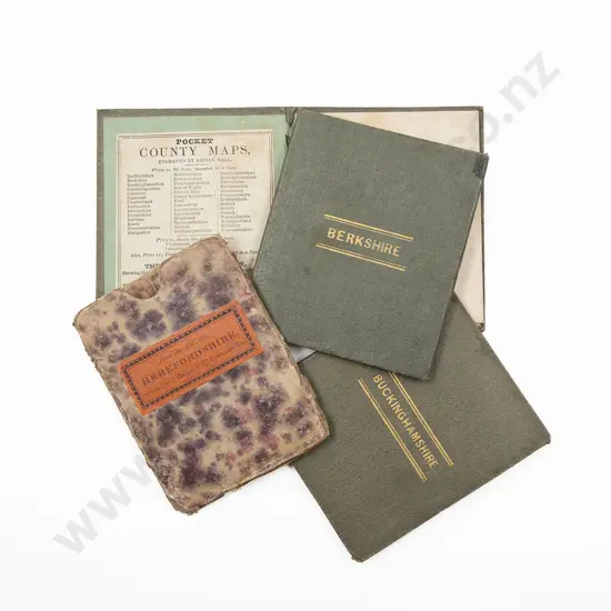 C19th Four Pocket County Maps