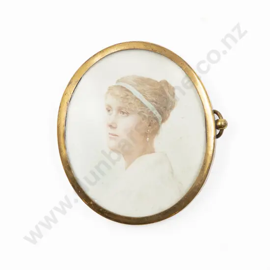 Early C20th Portrait Miniature of a Young Lady