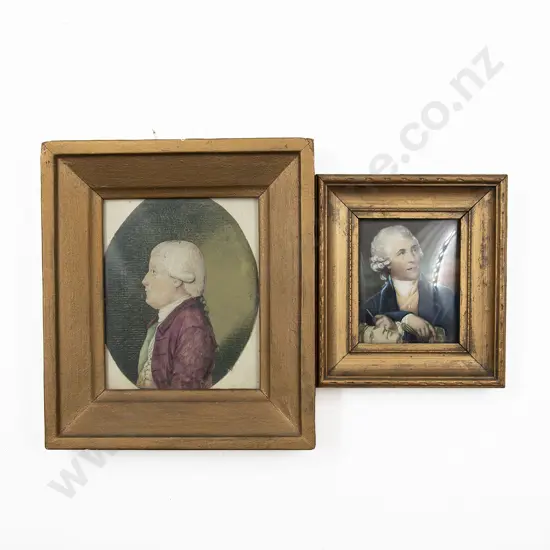 GeoIII Watercolour Portrait Cut Out of a Gentleman