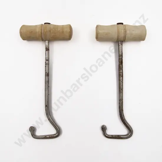 Pair of Victorian Bone Handled Boot Pulls