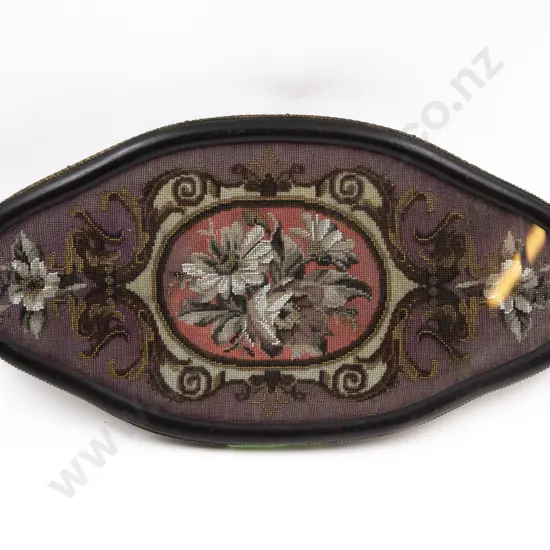 Victorian Bead Work Under-glass Tray