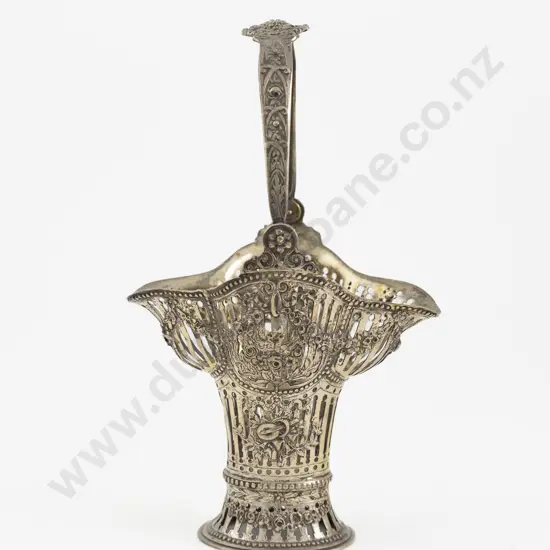 An Elegant Danish .800 Silver Sweetmeat or Bon Bon Basket