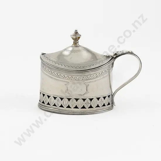 Geo III S/S Mustard Pot