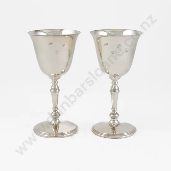 Pair Of QEII S/S Goblets