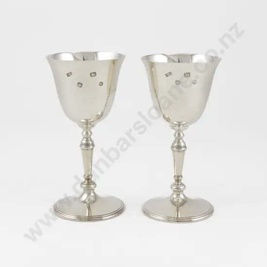 A Pair Of QEII S/S Goblets