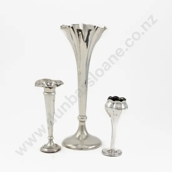 3 S/S Specimen Vases