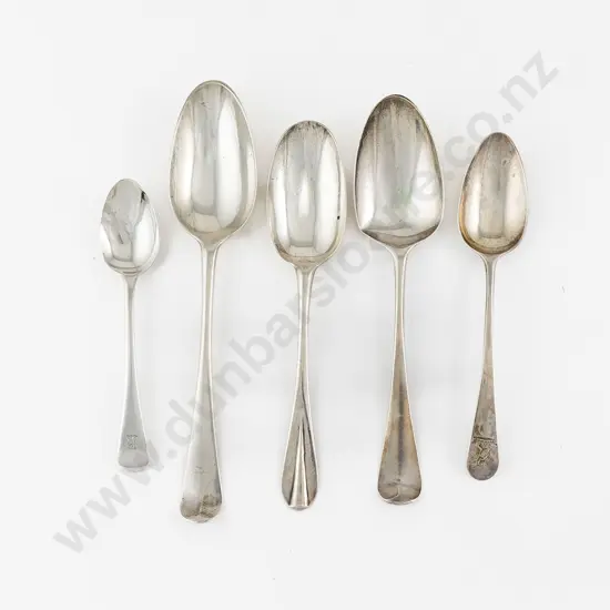 5 Various Georgian S/S Spoons