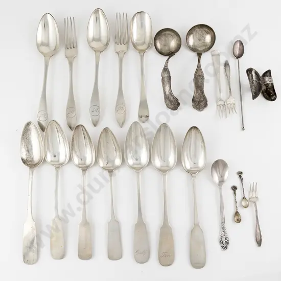 Selection Of Assorted European Silver Flatware