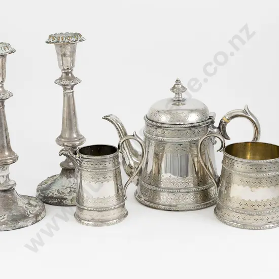 Vict S/P 3 Piece Teaset