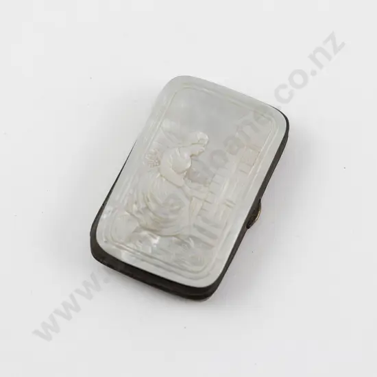 Late Vict MOP Mounted Coin Purse