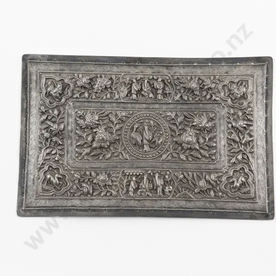 Indian Silver Rectangular Panel