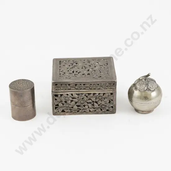 Small Eastern Silver Trinket Box