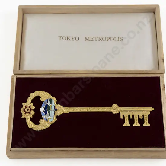 Key To Tokyo Presented To Sir Walter Nash From Governor Yasui 1959