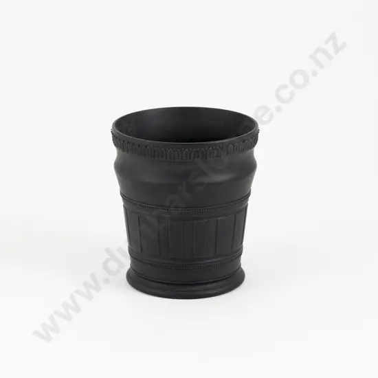 Wedgwood Black Basalt Beaker Vase Presented To Mr & Mrs Walter Nash On A Tour Of The Factory In 1939