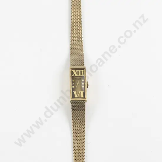 Mid C20th Design Lucien Piccard 14ct Ladies Manual Wind Wrist Watch