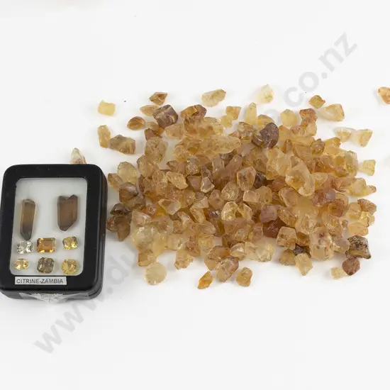 Collection Unmounted Natural Form Brazilian Citrines