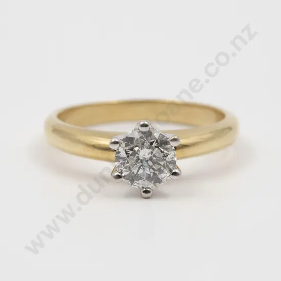 18ct Solitaire Diamond Ring