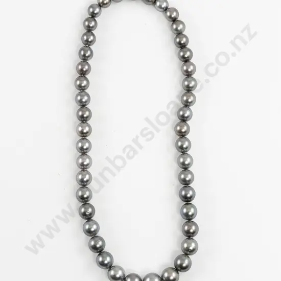 Single Strand Slightly Graduated South Seas Cultured Pearl Necklace