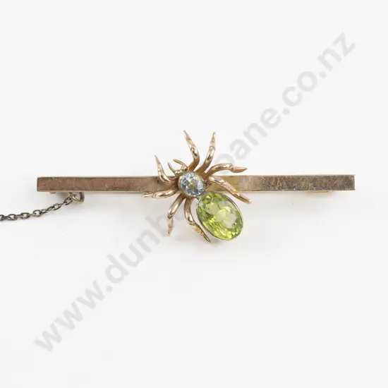 Edwardian 9ct Bug Bar Brooch