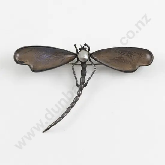 Art Nouveau S/S Dragon fy Brooch