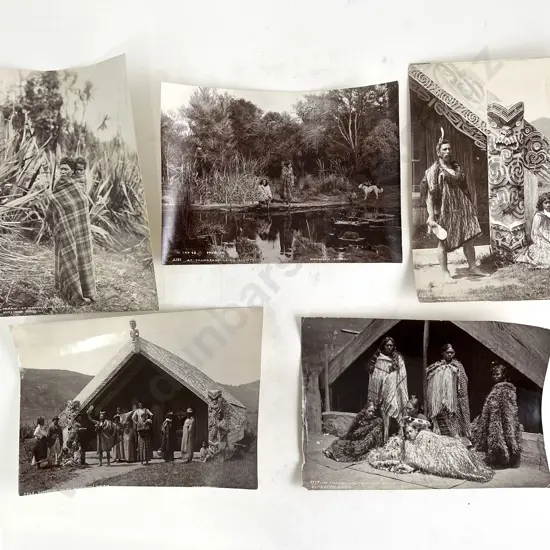 Five Muir & Moodie Burton Brothers Period Maori Study Photographic Prints