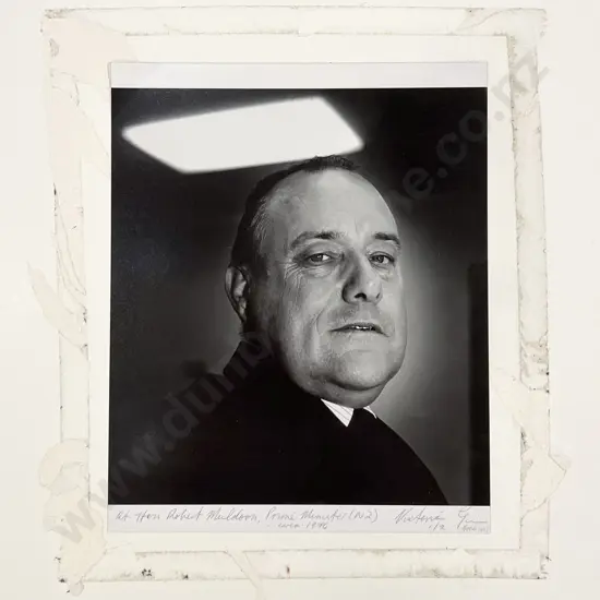 Victoria Ginn - Portrait of Robert Muldoon - Photograph 1976