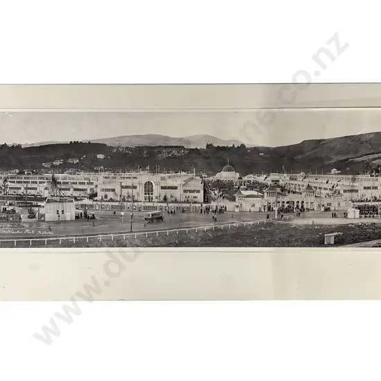 B/W Mounted Panoramic Photograph of South Seas Exhibition 1925-26