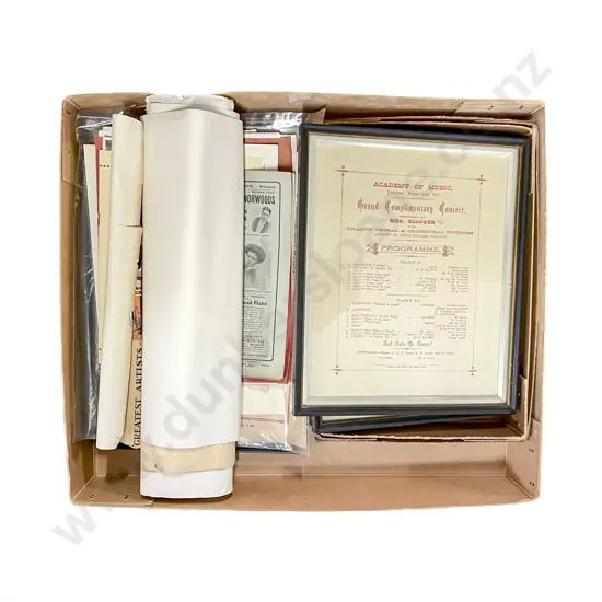 Mixed Lot Pertaining to The Theatre and Oprah - framed concert programmes