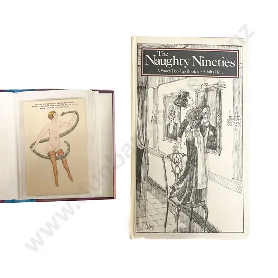 Series of French Risque Cards and Popup Book