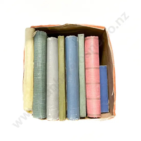 Nine Vintage Empty Postcard Albums