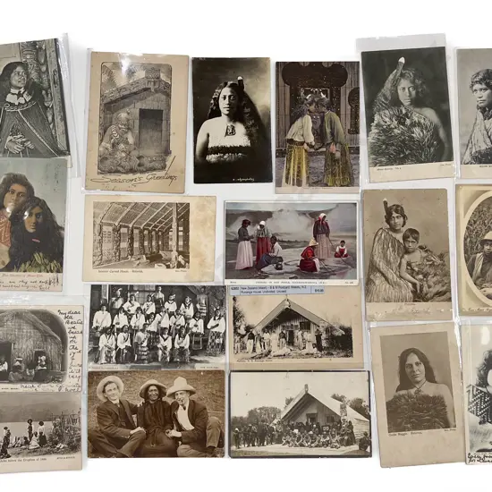 Collection of Twenty Vintage Maori Portrait & Scenic Postcards