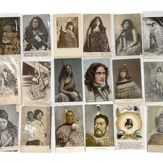 Collection of Twenty Vintage Maori Portrait & Scenic Postcards