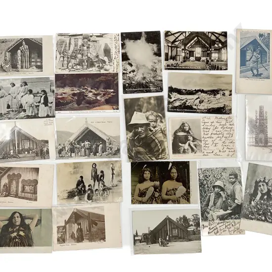 Collection of Twenty Vintage Maori Portrait & Scenic Postcards