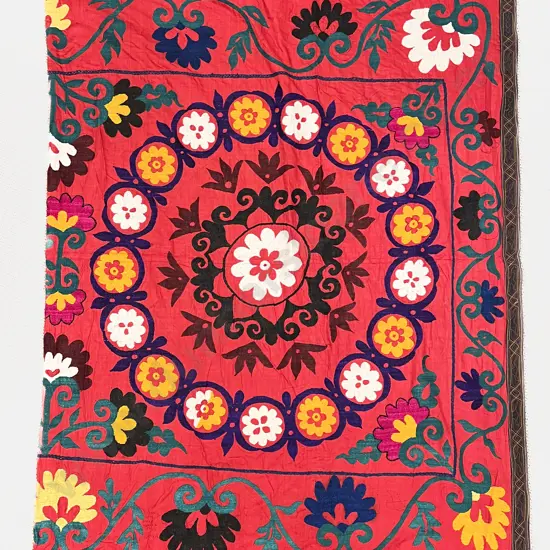 Turkish Uzbekistan Hand Embroidered Bed Cover