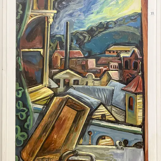 William Main (1934 - 2023) - Moonlit Gramophone