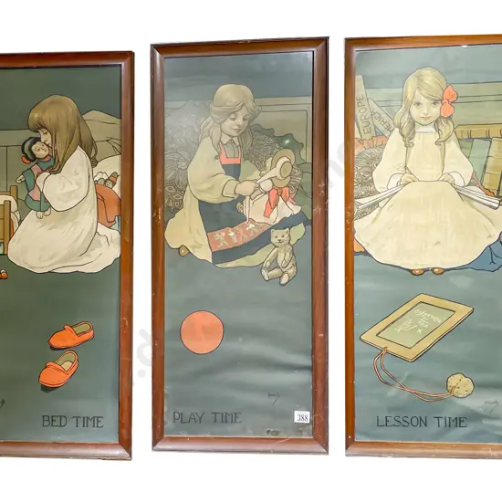 Set of Three John Hassall Chromolithographs (a/f)